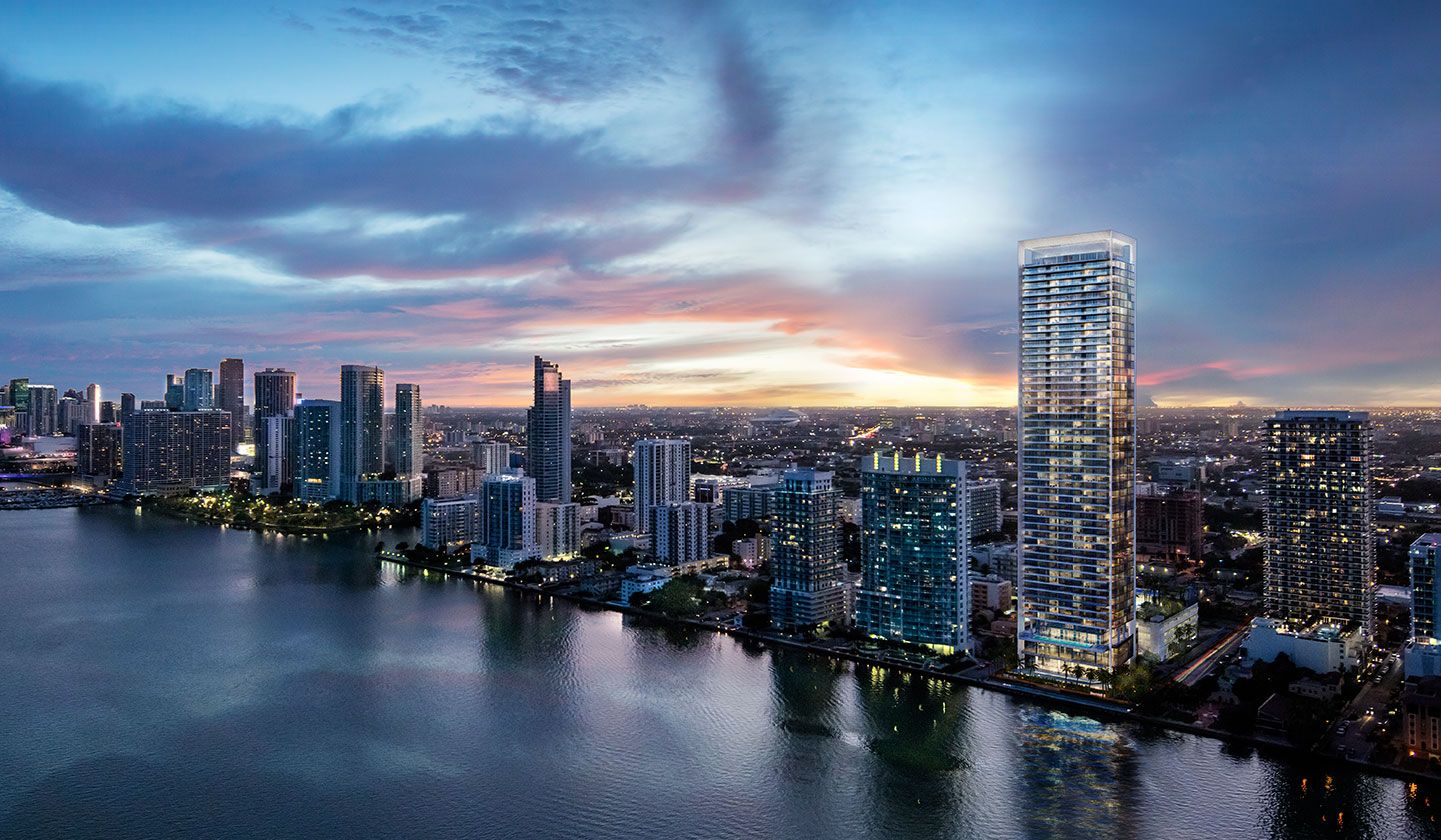 Missoni Baia, a residential building in East Edgewater, Miami, Florida